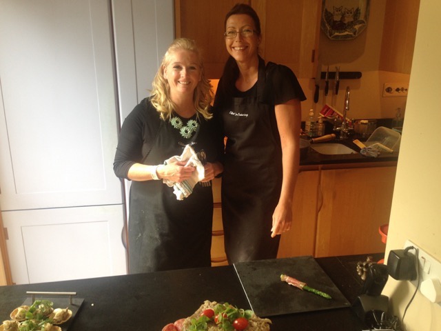 Carol and Susanna, who served up our scrumptious food