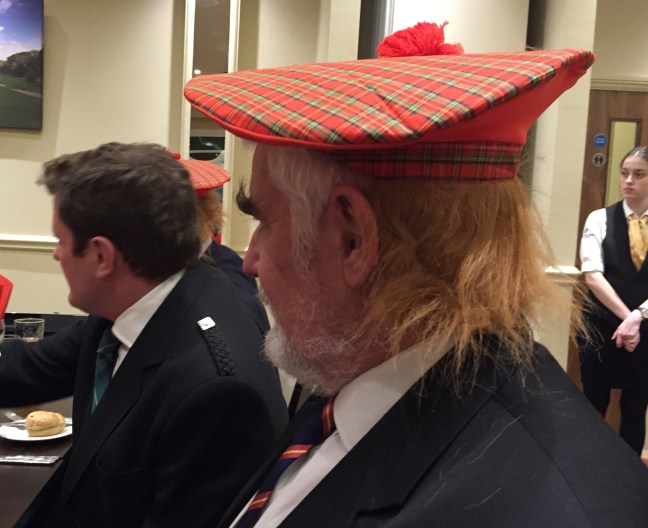 Profile of Brother Richard wearing a Tam o' Shanta 